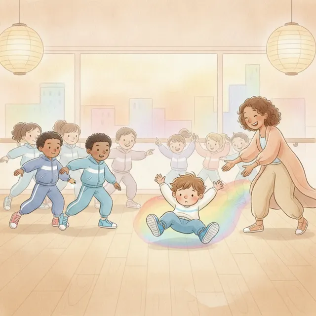 Two Left Feet story for kids illustration
