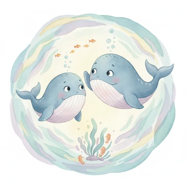 Waiting for the Fish story for kids illustration