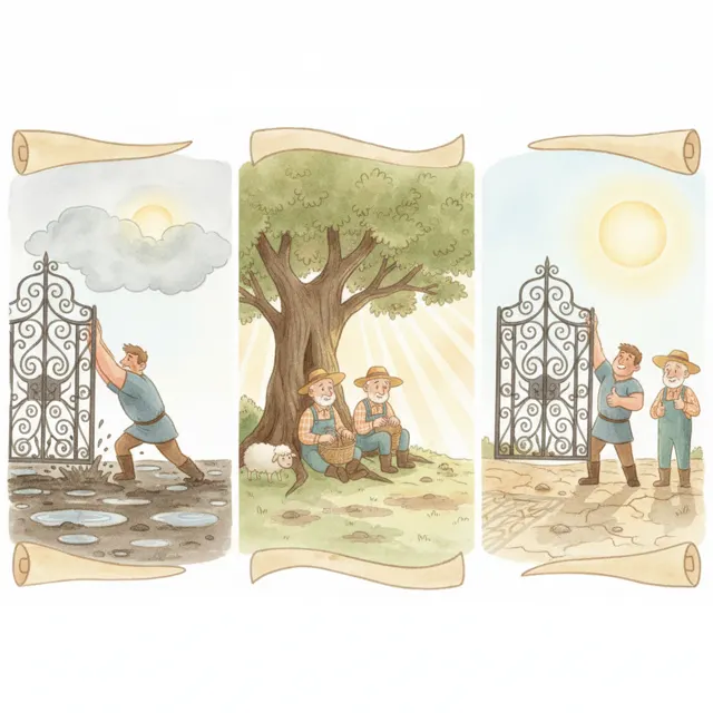 Waiting for the Right Time story for kids illustration