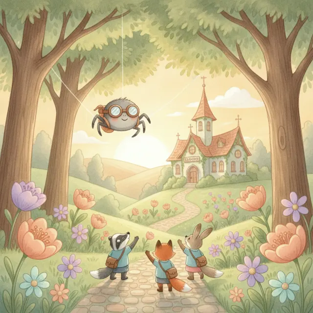 Web-Slinging to School story for kids illustration