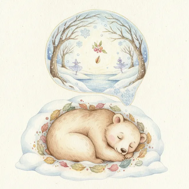 What Bear Dreams story for kids illustration