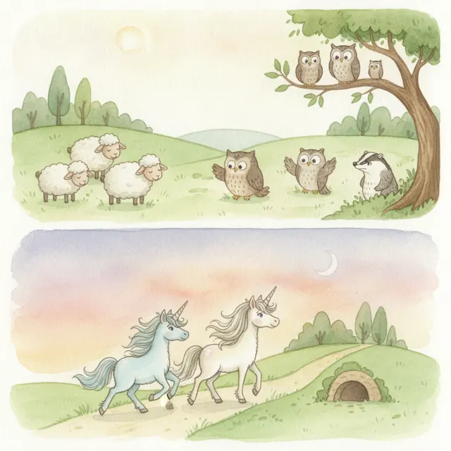 Where Does the Moon Go? story for kids illustration