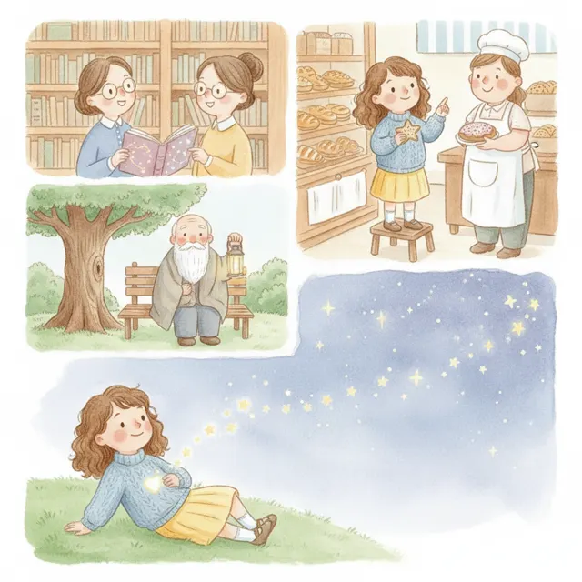Why the Stars Twinkle story for kids illustration