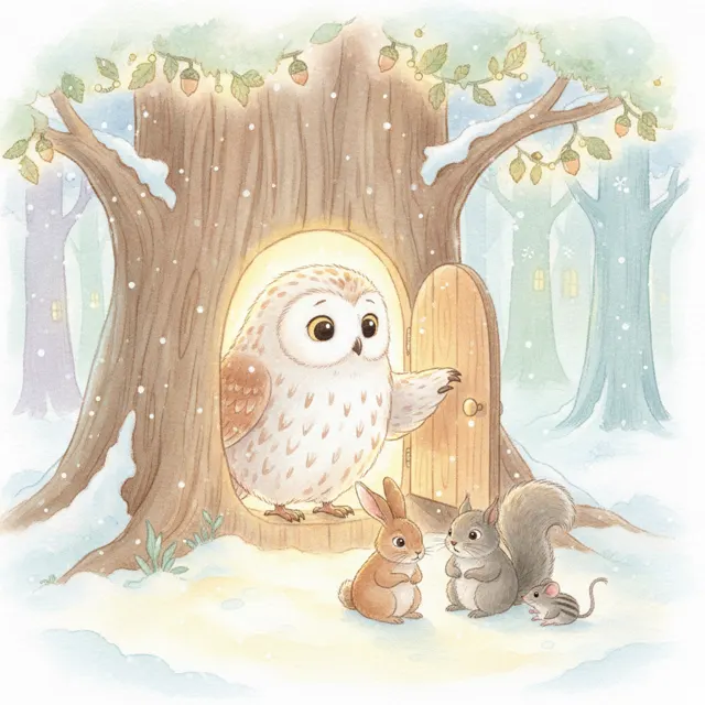 Willow's Warm Tree story for kids illustration