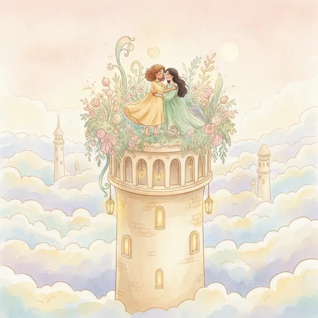 Zara's Garden in the Sky story for kids illustration