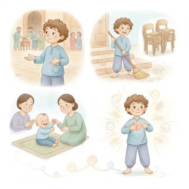 Zayd's Empty Pocket story for kids illustration