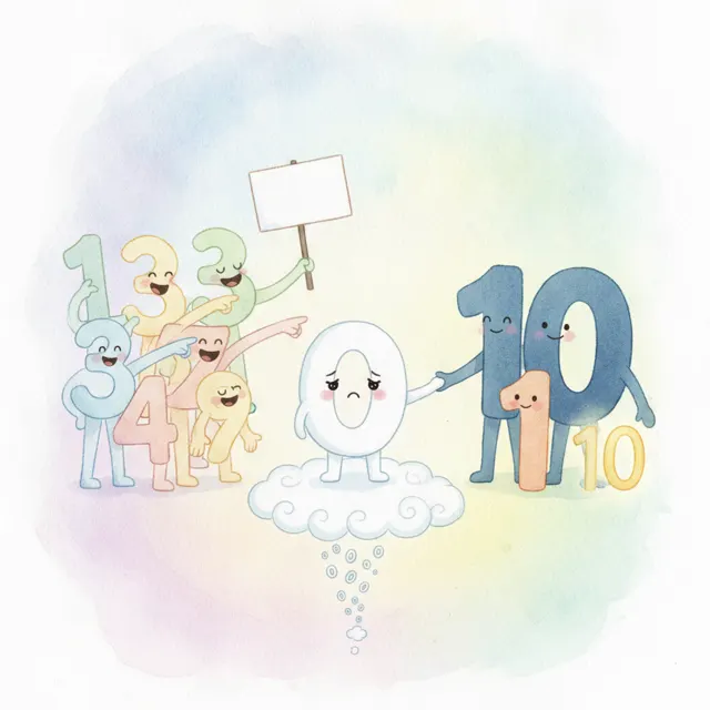 Zero Is a Number Too story for kids illustration