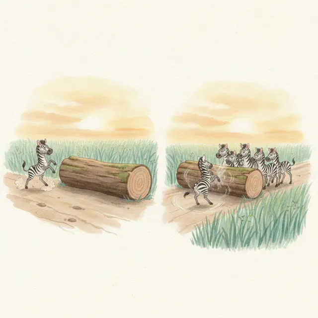 Zig's Great Big Kick story for kids illustration