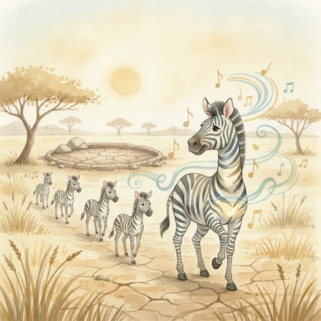 Ziggy and the Long Dry Walk story for kids illustration