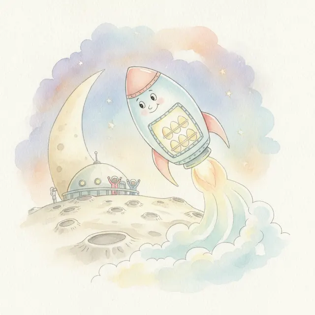 Ziggy's Gentle Landing story for kids illustration