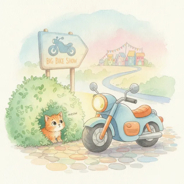 Zoom and the Lost Kitten story for kids illustration