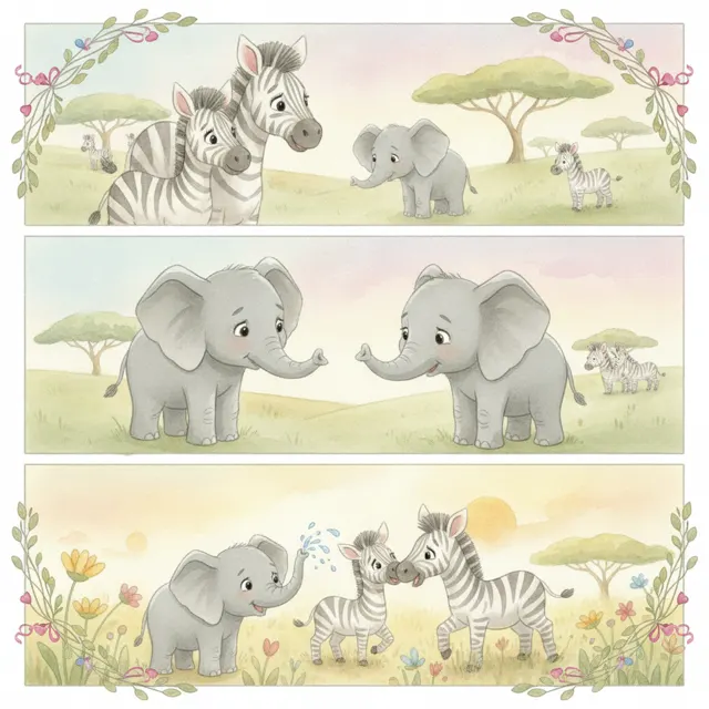 Zuri Meets the New Friend story for kids illustration