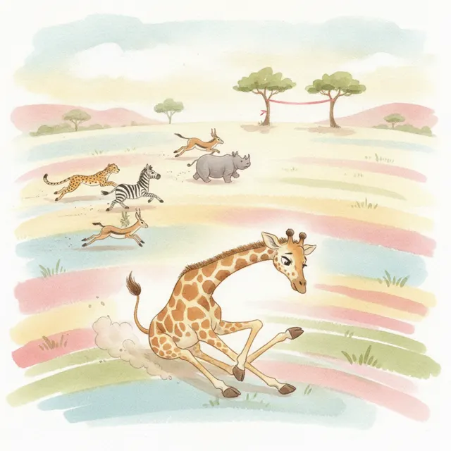 Zuri Runs Her Own Race story for kids illustration